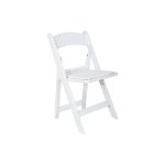 Silla Plegable Blanca de Resina